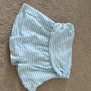 Light Blue and White Striped Women’s Shorts